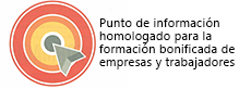Logotipo de Punto de Información Homologado para la Formación Bonificada de Empresas y Trabajadores